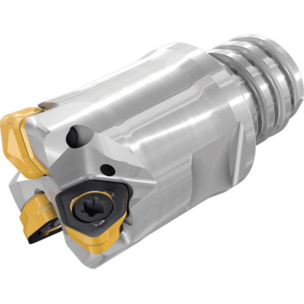 Iscar Indexable High-Feed End Mill: FFX4ED1.0042.0W1.0004, 1" Cut Dia, 1" Shank Dia, Weldon Flat Shank - 3336698