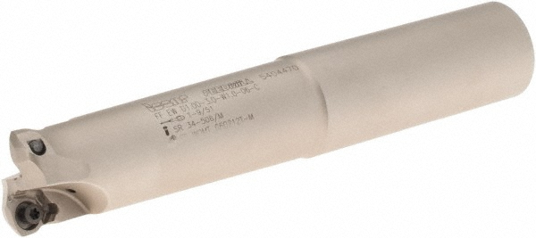 Iscar Indexable High-Feed End Mill: FFX4ED1.0042.0W1.0004, 1" Cut Dia, 1" Shank Dia, Weldon Flat Shank - 3336698