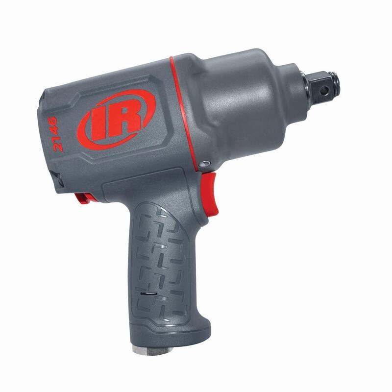 Ingersoll Rand 3/4 in. Drive, Air Impact Wrench, Quiet, 2,000 ft./lbs. Nut-Busting Torque, Maintenance Duty, Standard Anvil, Gray - 2146Q1MAX