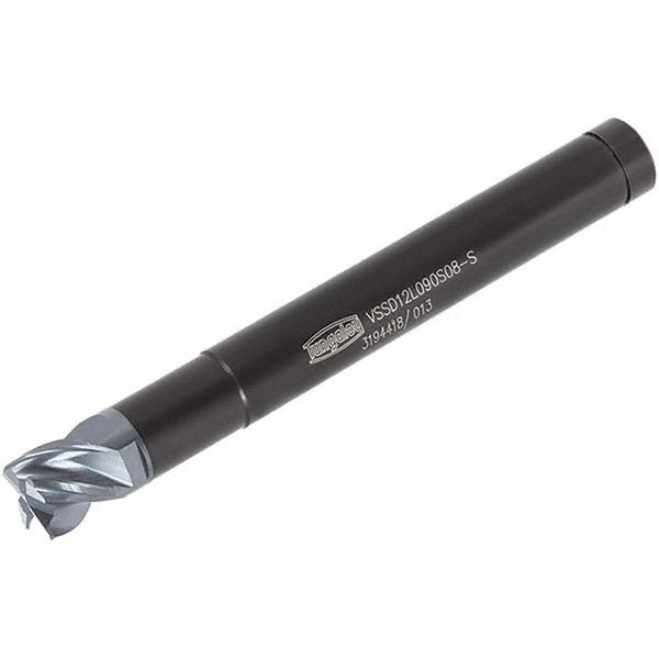 Ingersoll Cutting Tools Replaceable Tip Milling Shank: Series Chip Surfer, 1/2" Projection, 3/8" Cylindrical Shank - 2927966