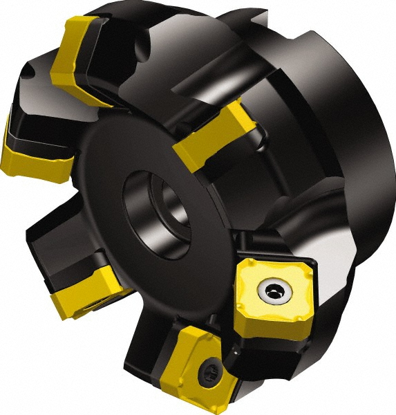 Sandvik Coromant 4" Cut Dia, 1-1/2" Arbor Hole, 0.2362" Max Depth of Cut, 45° Indexable Chamfer & Angle Face Mill - 5722541