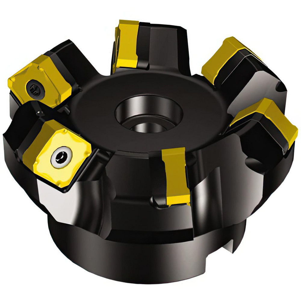 Sandvik Coromant 4" Cut Dia, 1-1/2" Arbor Hole, 0.2362" Max Depth of Cut, 45° Indexable Chamfer & Angle Face Mill - 5722541