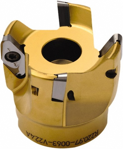 Sandvik Coromant Indexable Copy Face Mill: 3" Max Cut Dia, 1" Arbor Hole - 5739459