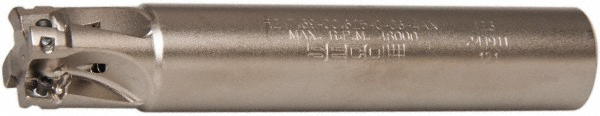 Iscar Indexable Square-Shoulder End Mill: T290ELND.6204C.6205, 5/8" Cut Dia, 0.197" Max Depth of Cut, 5/8" Dia Cylindrical Shank - 3105239