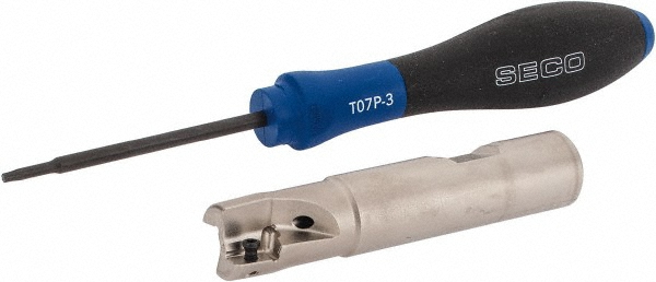 Iscar Indexable Square-Shoulder End Mill: T290ELND.6204C.6205, 5/8" Cut Dia, 0.197" Max Depth of Cut, 5/8" Dia Cylindrical Shank - 3105239