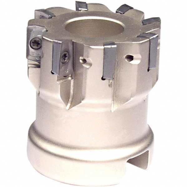 Iscar 2-1/2" Cut Dia, 1" Arbor Hole Dia, 0.303" Max Depth, Indexable Square-Shoulder Face Mill - 3104164