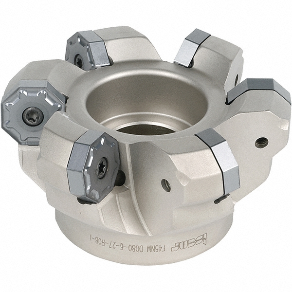 Iscar 2-1/2" Cut Dia, 1" Arbor Hole Dia, 0.303" Max Depth, Indexable Square-Shoulder Face Mill - 3104164