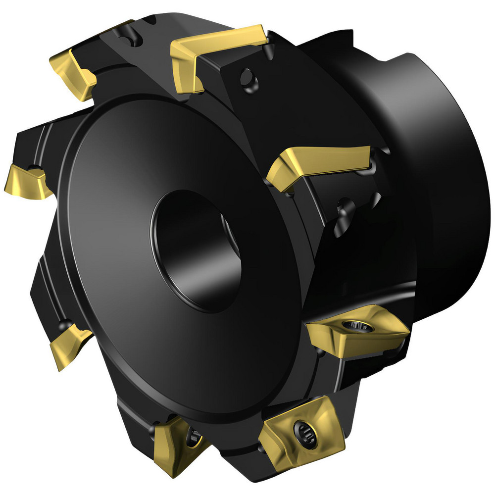 Tungaloy 80mm Cut Dia, 27mm Arbor Hole Dia, 9.7mm Max Depth, Indexable Square-Shoulder Face Mill - 6892285