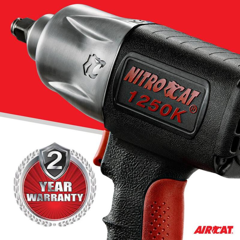 NITROCAT 1/2 in. Kevlar Twin Clutch Impact Wrench - 1250-K