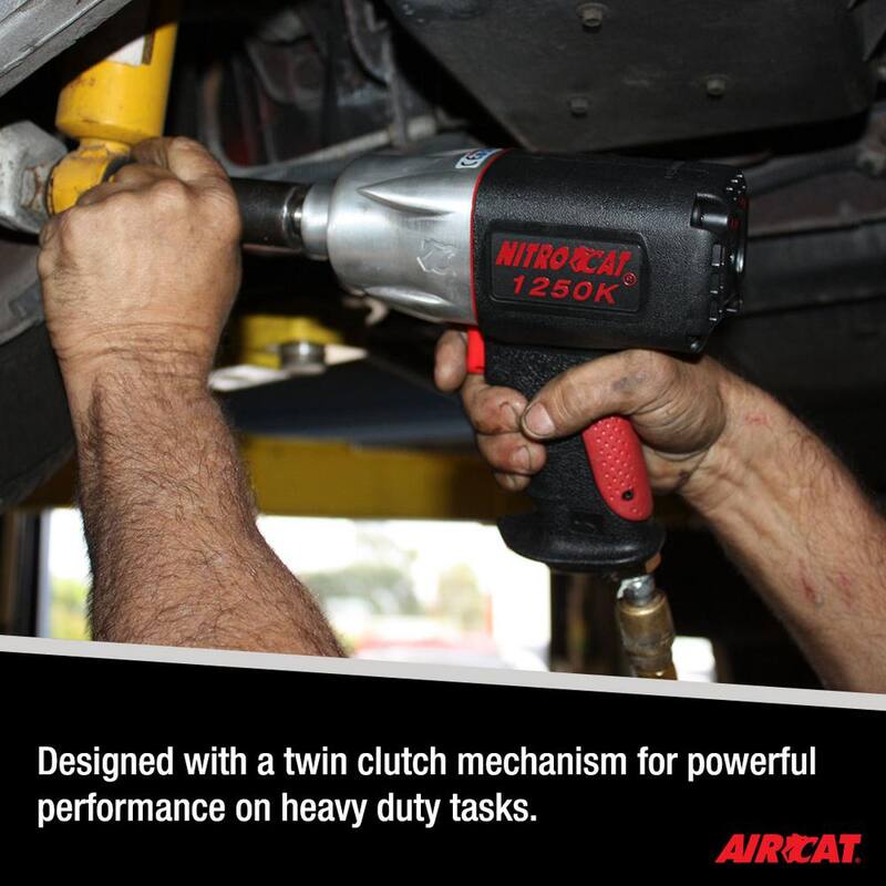 NITROCAT 1/2 in. Kevlar Twin Clutch Impact Wrench - 1250-K