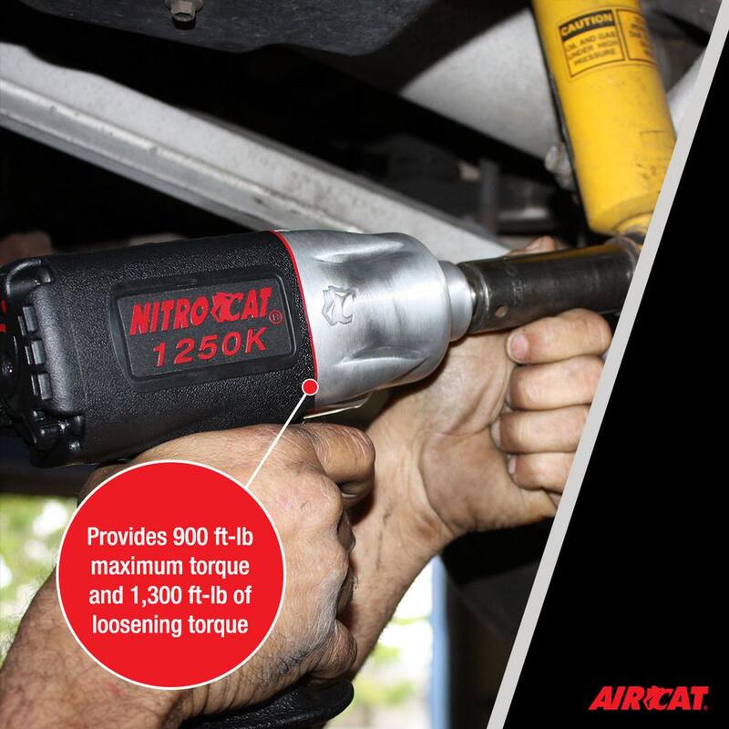 NITROCAT 1/2 in. Kevlar Twin Clutch Impact Wrench - 1250-K