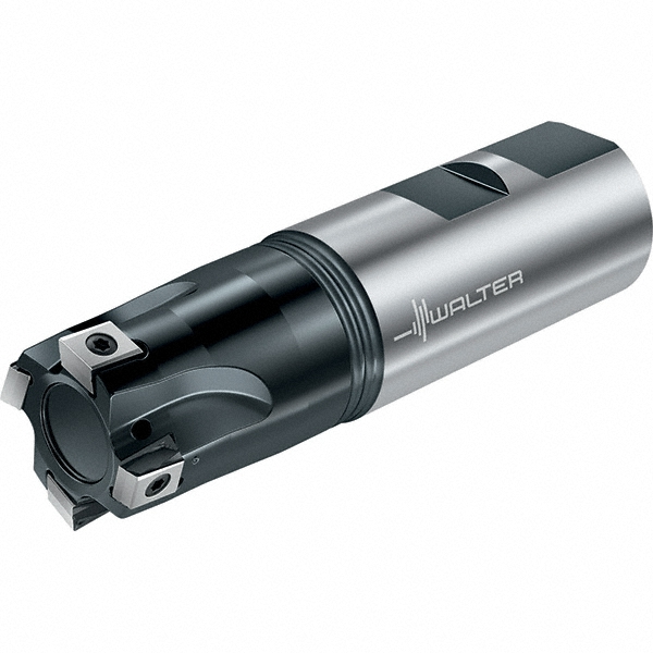 Walter Indexable Square-Shoulder End Mill: M4130-025-W25-04-08, 25 mm Cut Dia, 8 mm Max Depth of Cut, 25 mm Dia Weldon Flat Shank - 6952597
