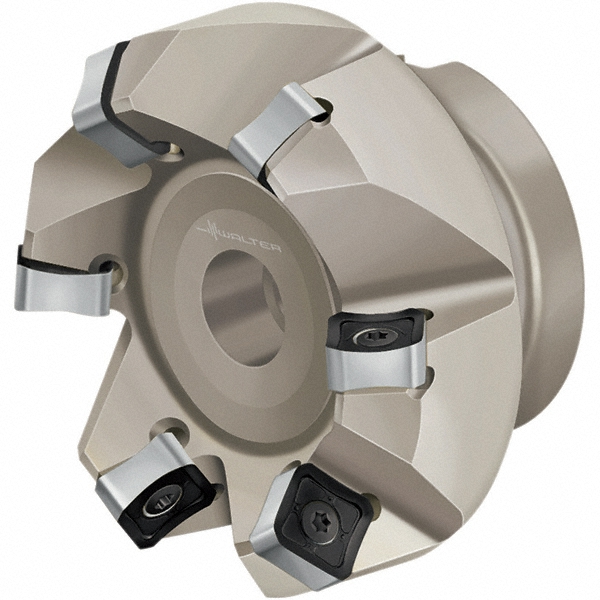 Seco 79.4mm Cut Dia, 27mm Arbor Hole, 22.5mm Max Depth of Cut, 45° Indexable Chamfer & Angle Face Mill - 02669637