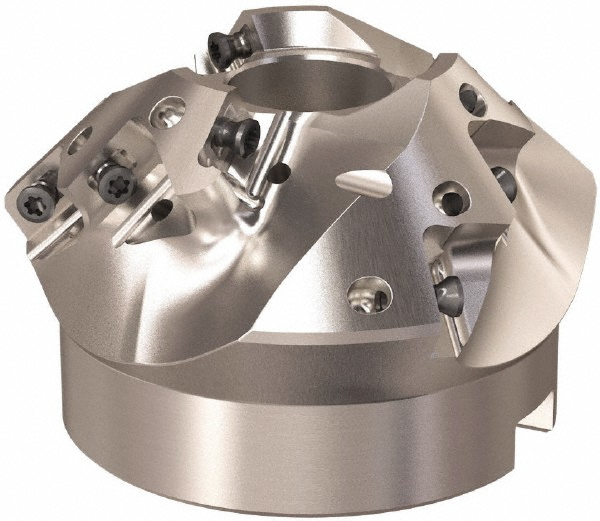Seco 79.4mm Cut Dia, 27mm Arbor Hole, 22.5mm Max Depth of Cut, 45° Indexable Chamfer & Angle Face Mill - 02669637