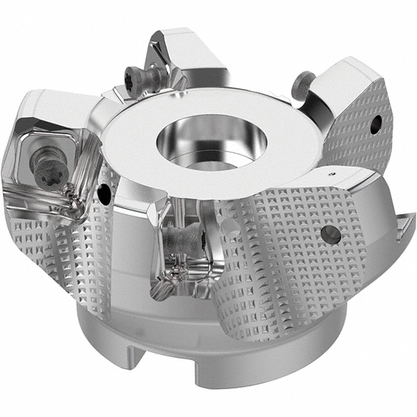 Seco 2-1/2" Cut Dia, 3/4" Arbor Hole, 0.315" Max Depth of Cut, 71° Indexable Chamfer & Angle Face Mill - 03241917