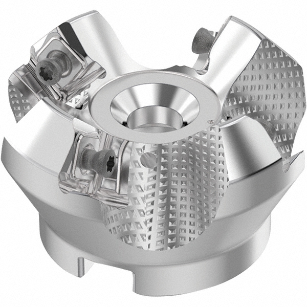 Seco 2-1/2" Cut Dia, 3/4" Arbor Hole, 0.315" Max Depth of Cut, 71° Indexable Chamfer & Angle Face Mill - 03241917