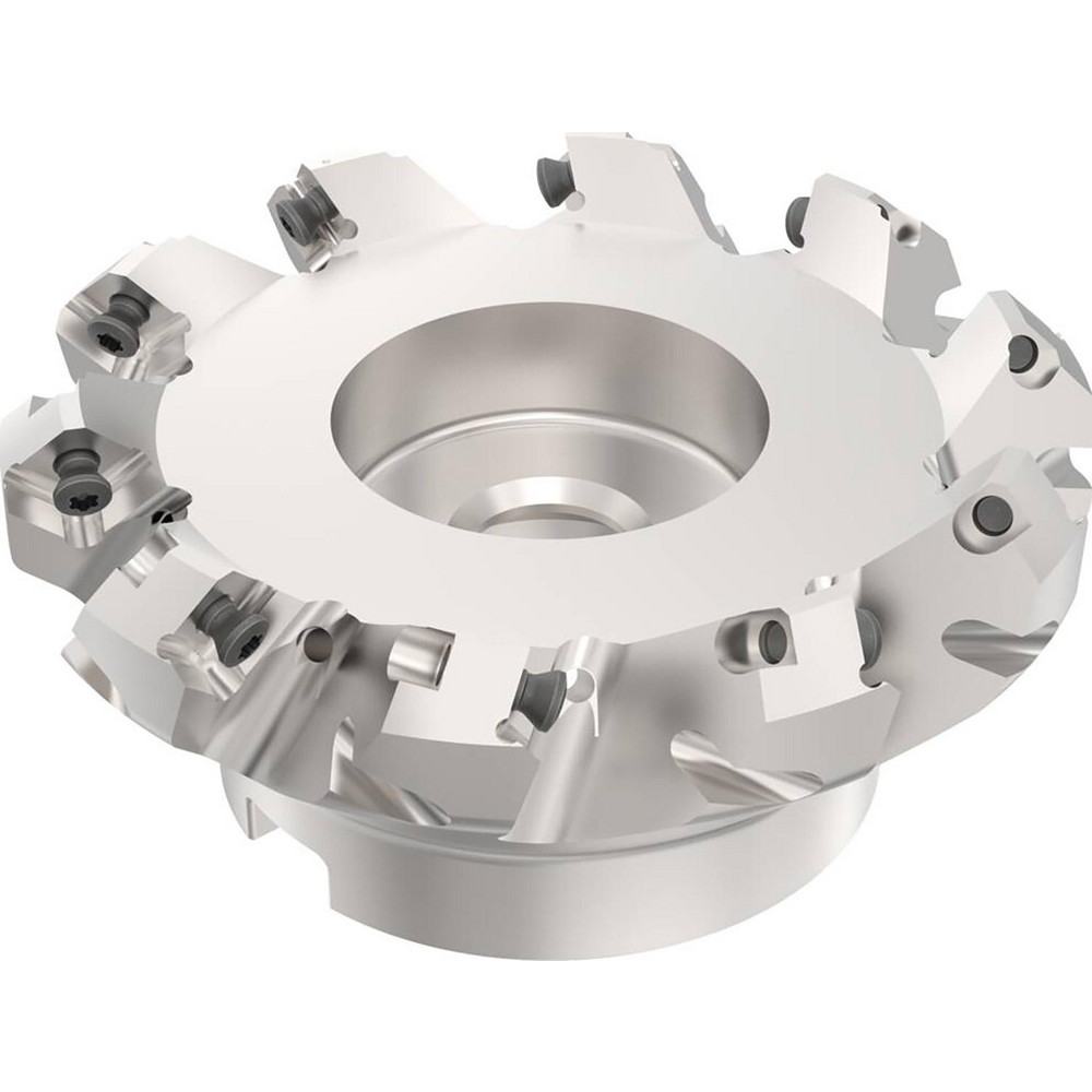 Seco 3.94" Cut Dia, 1-1/2" Arbor Hole, 0.236" Max Depth of Cut, 40° Indexable Chamfer & Angle Face Mill - 02685795