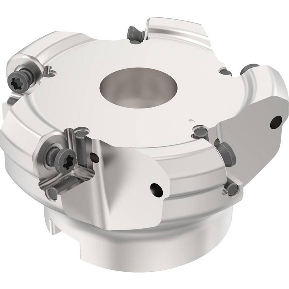 Seco 3.94" Cut Dia, 1-1/2" Arbor Hole, 0.236" Max Depth of Cut, 40° Indexable Chamfer & Angle Face Mill - 02685795