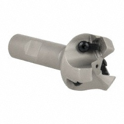 Iscar 45° Lead Angle, 1-1/4" to 1.8" Cut Dia, 3/4" Shank Dia, Indexable & Chamfer End Mill - 3100023
