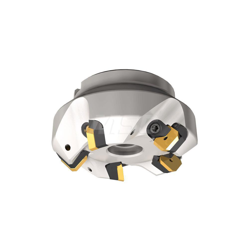 Iscar 45° Lead Angle, 1-1/4" to 1.8" Cut Dia, 3/4" Shank Dia, Indexable & Chamfer End Mill - 3100023
