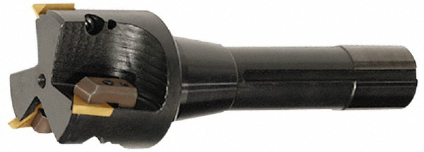 APT Indexable Square-Shoulder End Mill: EM-250-R8 2-1/2XR8 SH, 2-1/2" Cut Dia, 0.65" Max Depth of Cut, R8 R8 Shank - EM250-R8