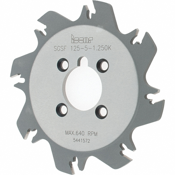 Seco Indexable Slotting Cutter: 5/16" Cutting Width, 2-1/2" Cutter Dia, Shank Connection, 0.6260" Depth of Cut, 1-1/4" Shank Dia, 6.4370" Shank Length, Right Hand - 02541856