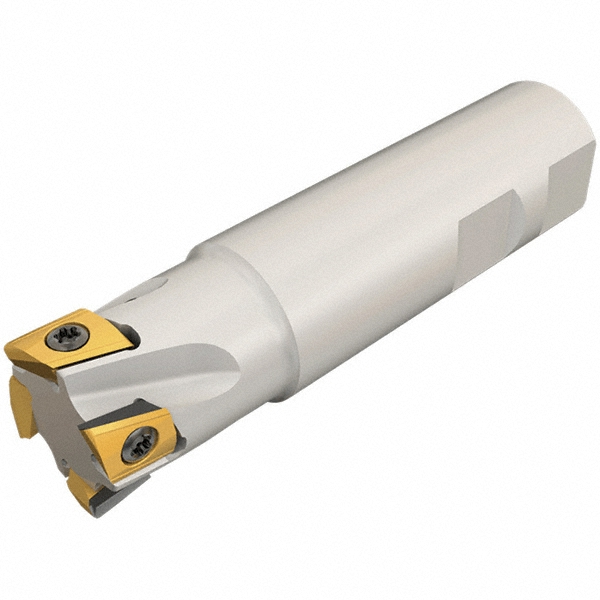 Iscar Indexable Square-Shoulder End Mill: T290ELND.7503W.7510, 3/4" Cut Dia, 0.394" Max Depth of Cut, 3/4" Dia Weldon Flat Shank - 3105340