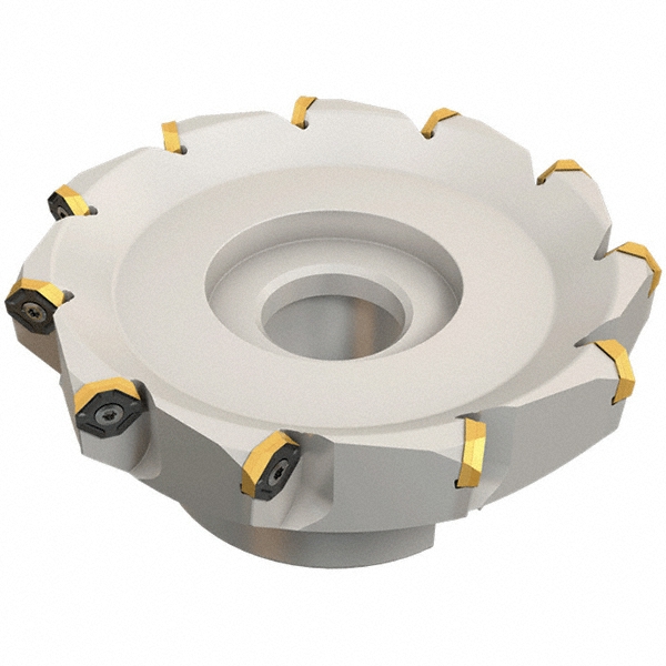Iscar 1.37" Cut Dia, 2-1/2" Arbor Hole, 0.18" Max Depth of Cut, 50° Indexable Chamfer & Angle Face Mill - 3107006