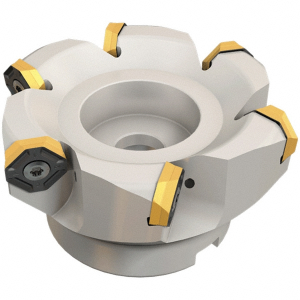Iscar 1.37" Cut Dia, 2-1/2" Arbor Hole, 0.18" Max Depth of Cut, 50° Indexable Chamfer & Angle Face Mill - 3107006