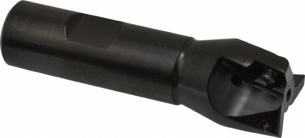 LMT Indexable Square-Shoulder End Mill: 1" EMU90 A11-100WDI, 1" Cut Dia, 0.413" Max Depth of Cut, 3/4" Dia Weldon Flat Shank - 50400