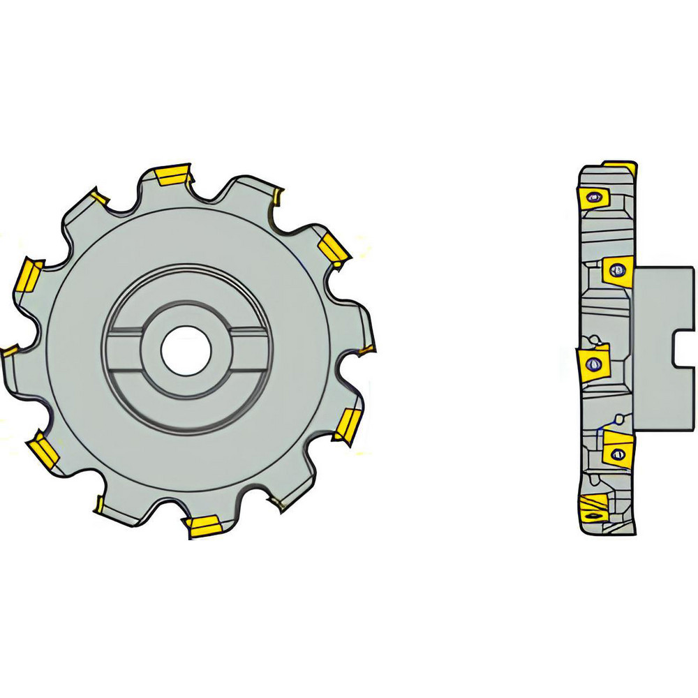 Seco Indexable Slotting Cutter: 15.00 mm Cutting Width, 100.00 mm Cutter Dia, Arbor Connection, 25.31 mm Depth of Cut, 25.31 mm Depth of Cut, Right Hand - 02989535