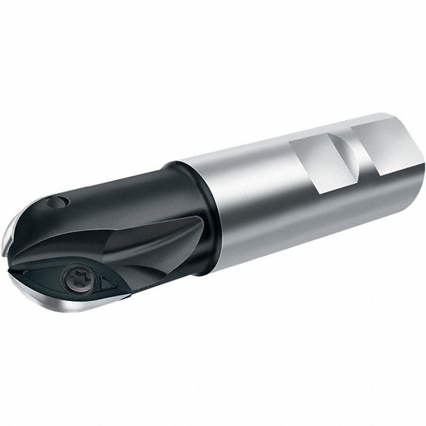 LMT Indexable Ball Nose End Mill: 3/4" Cut Dia, High Speed Steel, 6.89" OAL - 6121376