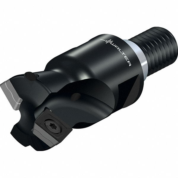 Walter Indexable High-Feed End Mill: M4002-032-T28-04-01, 32.00 mm Cut Dia, Modular Connection Shank - 6795779