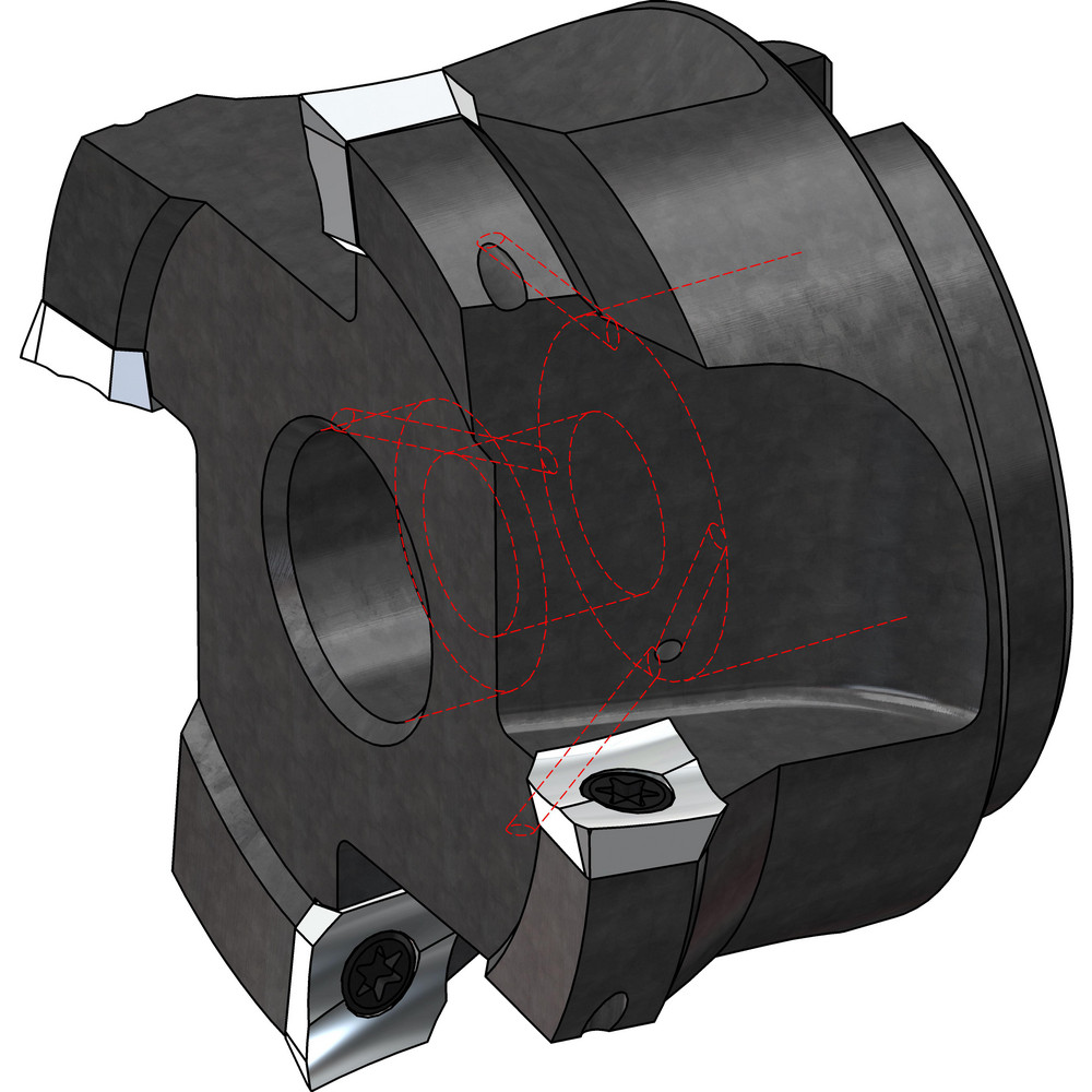 Walter Indexable High-Feed End Mill: F2330.UT28.031.Z03.015, 1-1/4" Cut Dia, Modular Connection Shank - 5050731