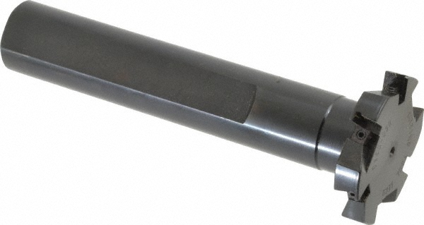 Seco Indexable Slotting Cutter: 1/2" Cutting Width, 2" Cutter Dia, Shank Connection, 0.5910" Depth of Cut, 1" Shank Dia, 4.4020" Shank Length, Right Hand - 02479049