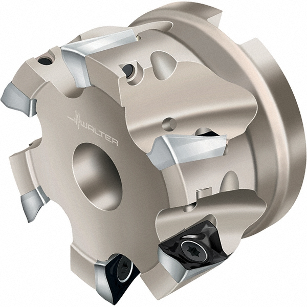 Walter 40mm Cut Dia, 16mm Arbor Hole Dia, 8mm Max Depth, Indexable Square-Shoulder Face Mill - 6195342