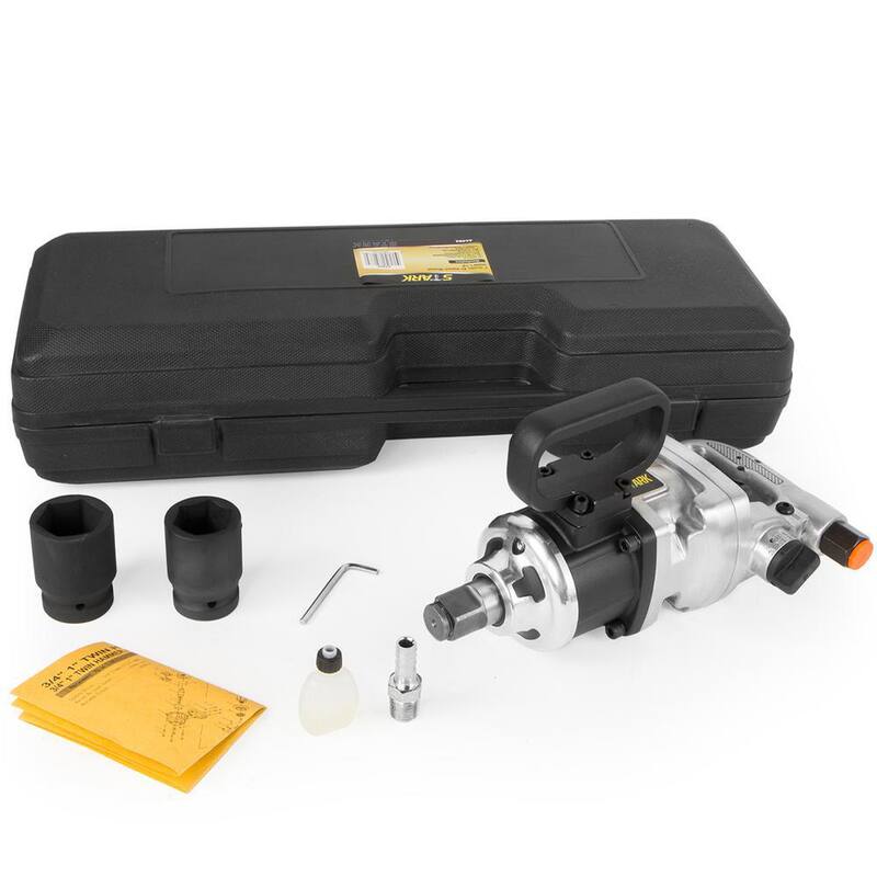 Stark 2,200 ft./lbs. 1 in. Heavy-Duty Stubby Impact Wrench - 44404-H