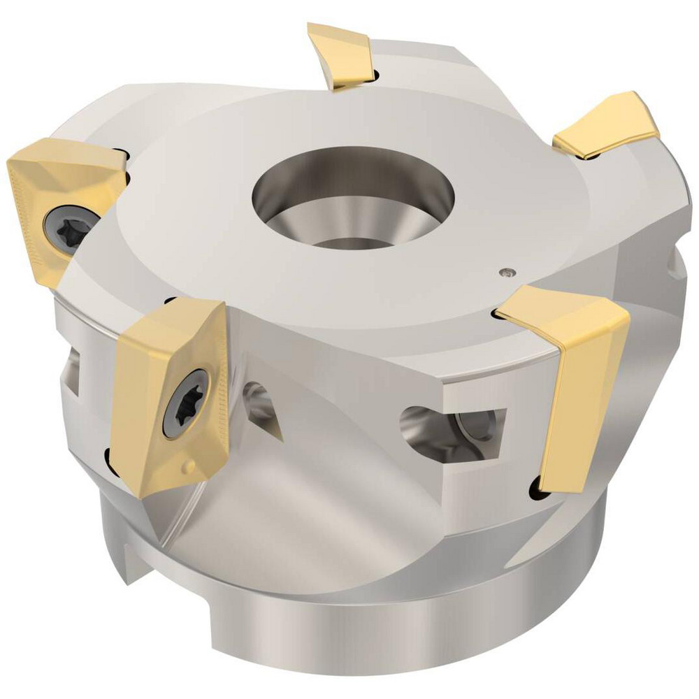 Seco 66mm Cut Dia, 27mm Arbor Hole Dia, 11mm Max Depth, Indexable Square-Shoulder Face Mill - 02969085