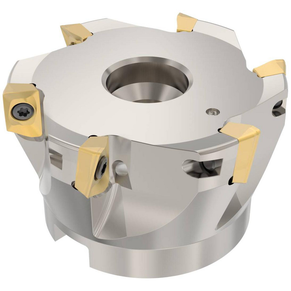 Seco 66mm Cut Dia, 27mm Arbor Hole Dia, 11mm Max Depth, Indexable Square-Shoulder Face Mill - 02969085