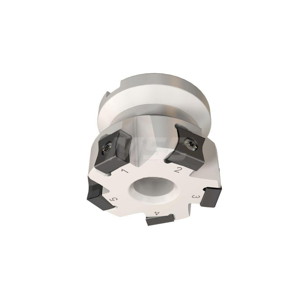 Tungaloy 4" Cut Dia, 1-1/2" Arbor Hole Dia, 0.63" Max Depth, Indexable Square-Shoulder Face Mill - 6852373