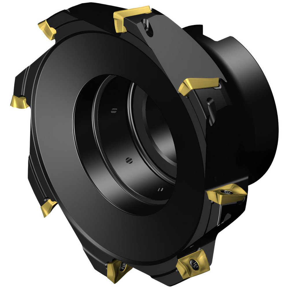 Iscar 5" Cut Dia, 1-1/2" Arbor Hole Dia, 0.118" Max Depth, Indexable Square-Shoulder Face Mill - 3139651