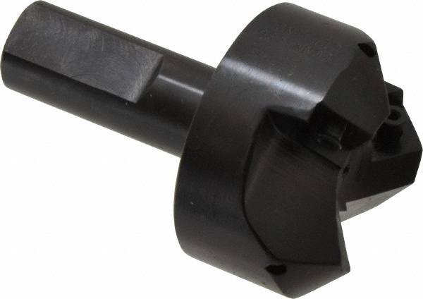 APT 45° Lead Angle, 1" Cut Dia, 3/4" Shank Dia, Indexable & Chamfer End Mill - QMD100-34