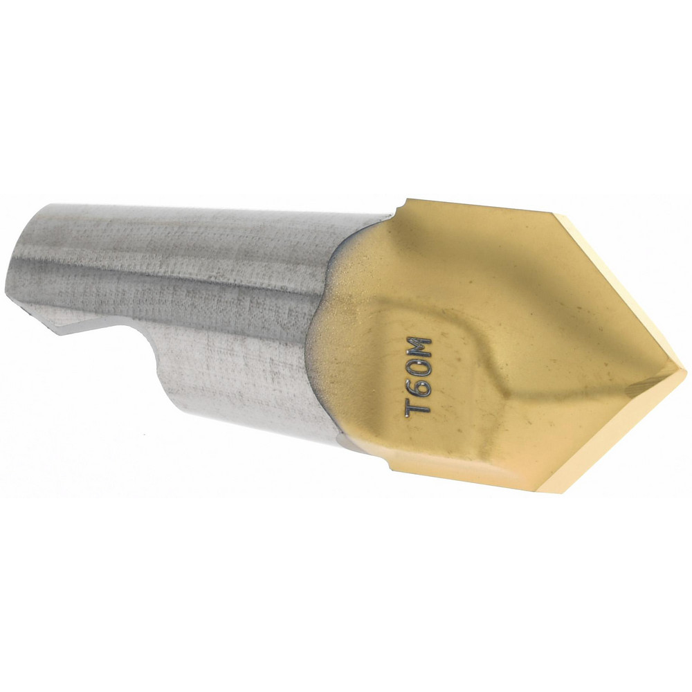 APT 45° Lead Angle, 1" Cut Dia, 3/4" Shank Dia, Indexable & Chamfer End Mill - QMD100-34