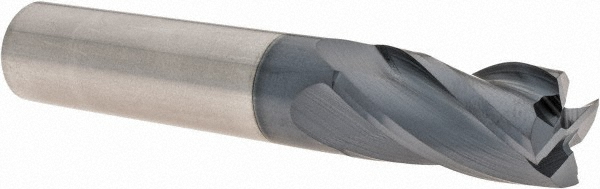 Kennametal 60° Lead Angle, 1.2598" to 2.0472" Cut Dia, 1.2598" Shank Dia, Indexable & Chamfer End Mill - 1024604