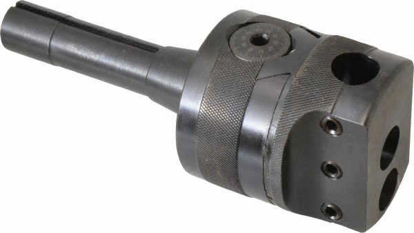 Iscar 45° Lead Angle, 2.4803" to 3.1969" Cut Dia, R8 Indexable & Chamfer End Mill - 3100048