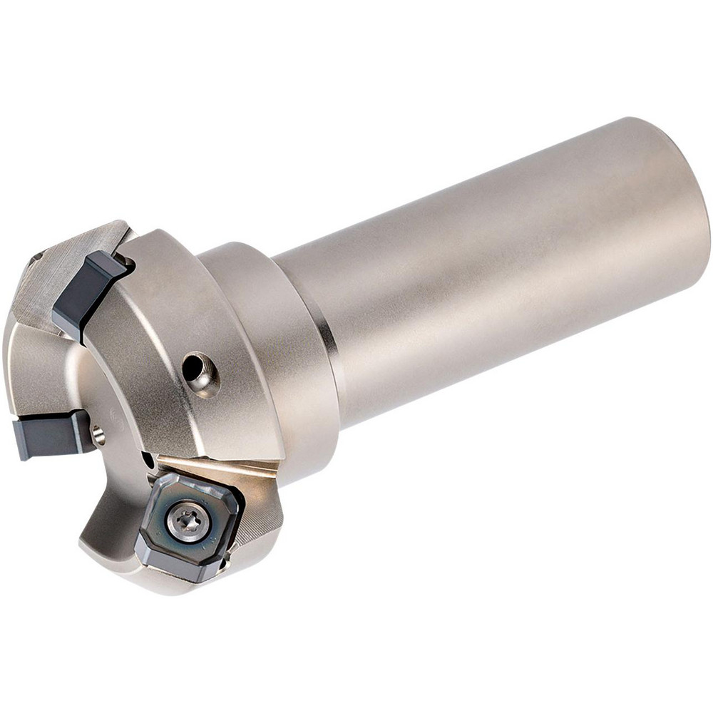 Iscar 45° Lead Angle, 2.4803" to 3.1969" Cut Dia, R8 Indexable & Chamfer End Mill - 3100048