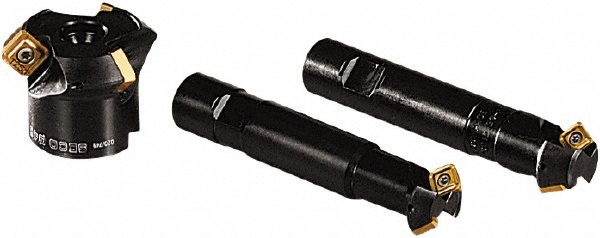 Seco 30° Lead Angle, 0.7874" to 1.5276" Cut Dia, Indexable & Chamfer End Mill - 02669573