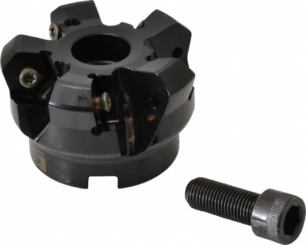 Kennametal 2" Cut Dia, 3/4" Arbor Hole Dia, 0.4777" Max Depth, Indexable Square-Shoulder Face Mill - 6524735