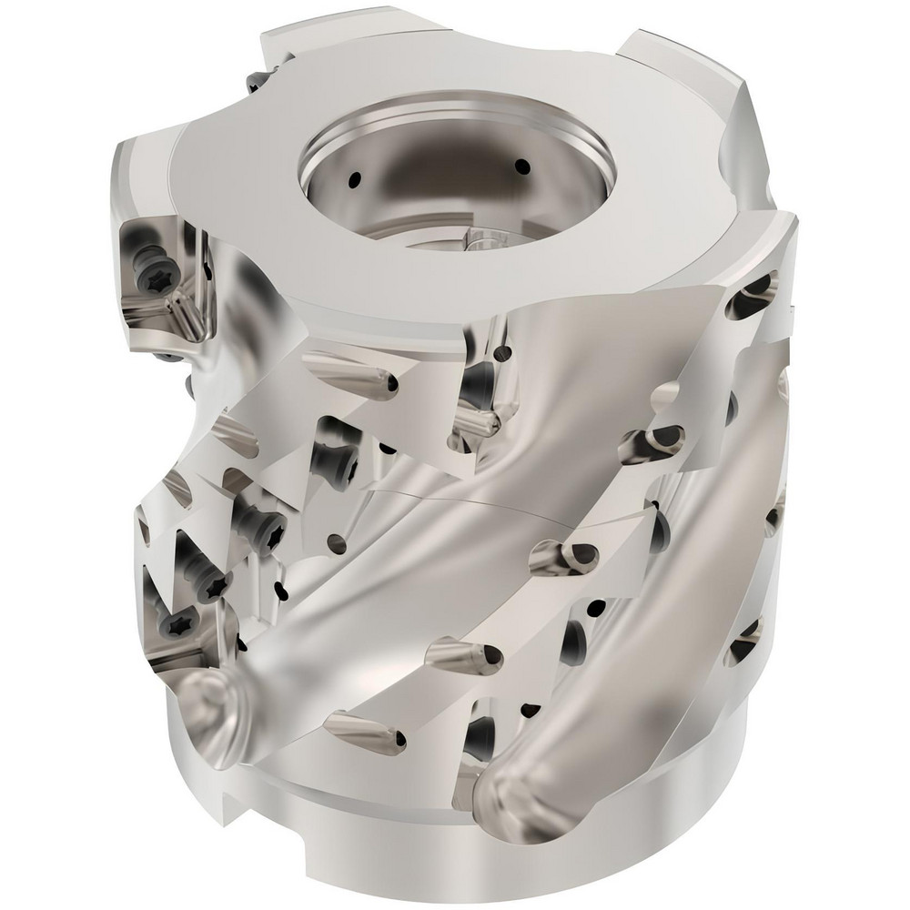 Seco 4" Cut Dia, 1-1/2" Arbor Hole Dia, 3.03" Max Depth, Indexable Square-Shoulder Face Mill - 02722282