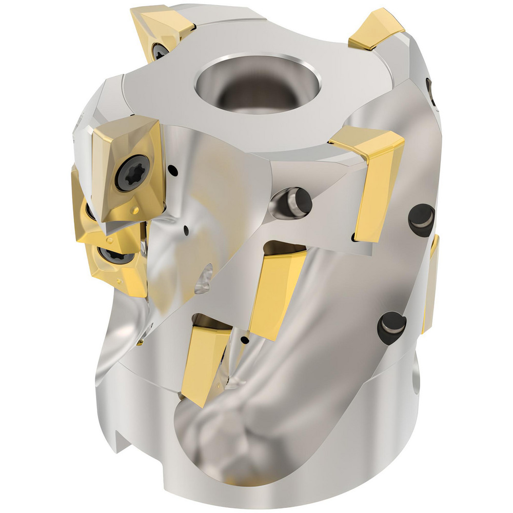 Seco 4" Cut Dia, 1-1/2" Arbor Hole Dia, 3.03" Max Depth, Indexable Square-Shoulder Face Mill - 02722282